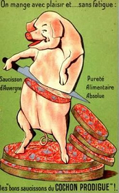 poster for 'Les Bons Saucissons du Cochon Prodigue'