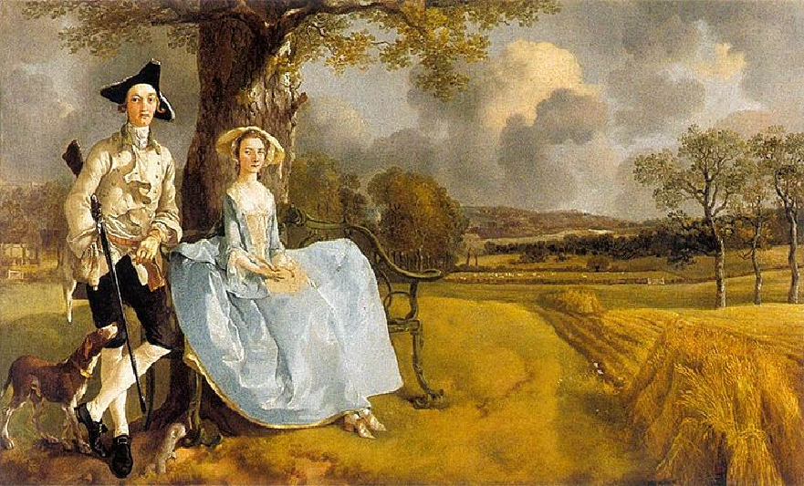 Gainsborough's Mr and Mrs Andrews (1748-49). National Gallery, London. Source: Wikipedia